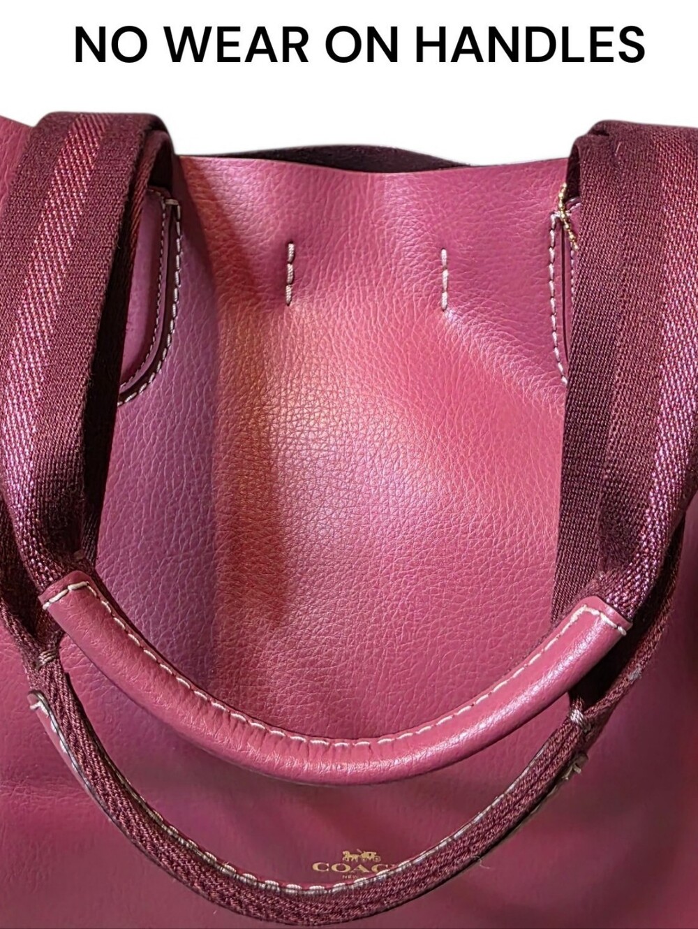 Coach Mauve/Rose Pink Derby Tote Bag - Like New - Picture 3 of 10